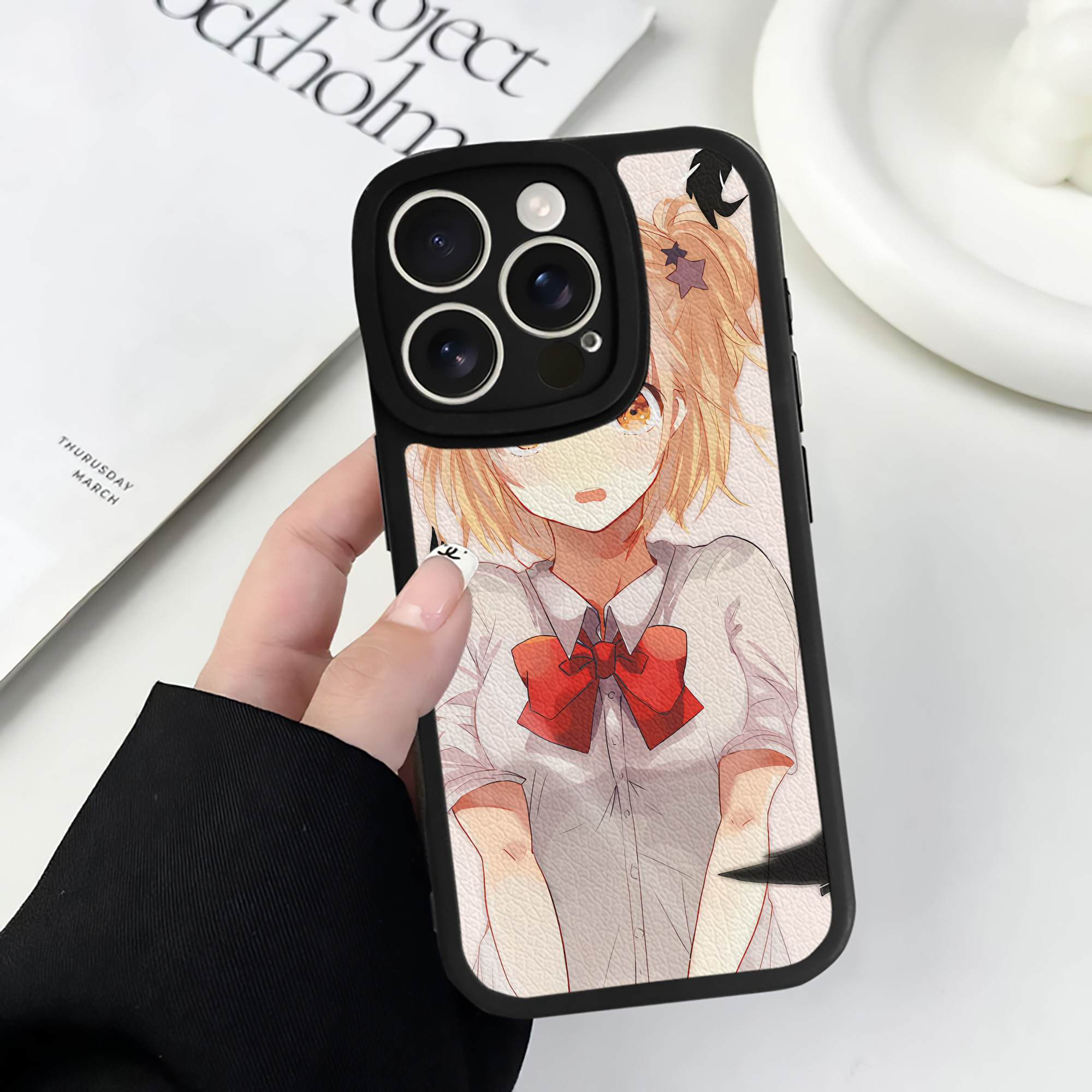 （画像用） ハイキュー!! Haikyu!! 【iPhone 16シリーズ対応】シリコンスマホケース（レザー調） 材質：シリコン